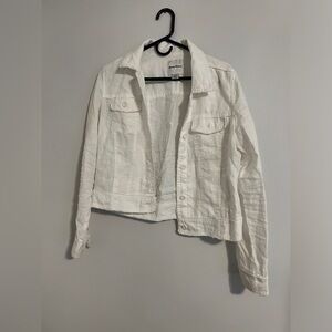 Tommy Bahama linen raw edge jacket